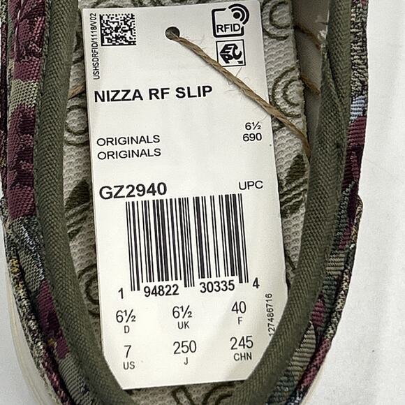 Adidas Originals Nizza RF SLIP ON FloralGZ2940 Men’s Size 7 NEW WITHOUT BOX - Picture 9 of 10